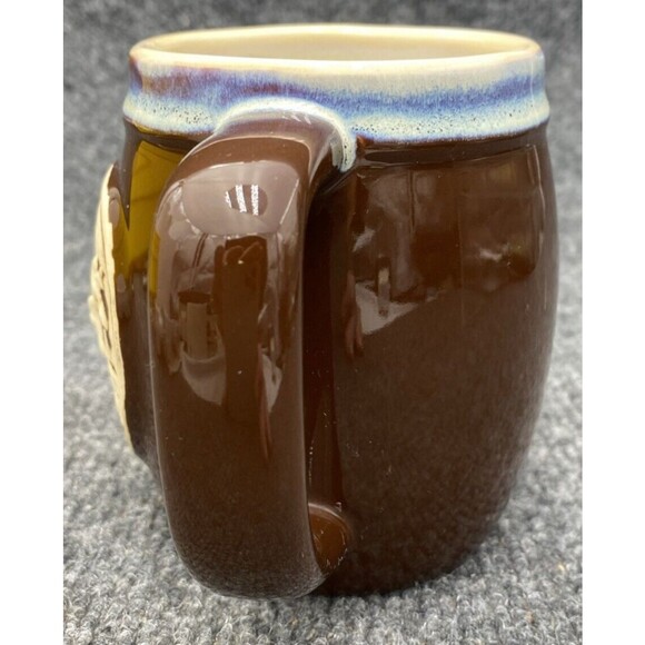 Cracker Barrel Coffee Mug Stoneware Pair of Horses Colt Cowboy Western Brown - Picture 4 of 7